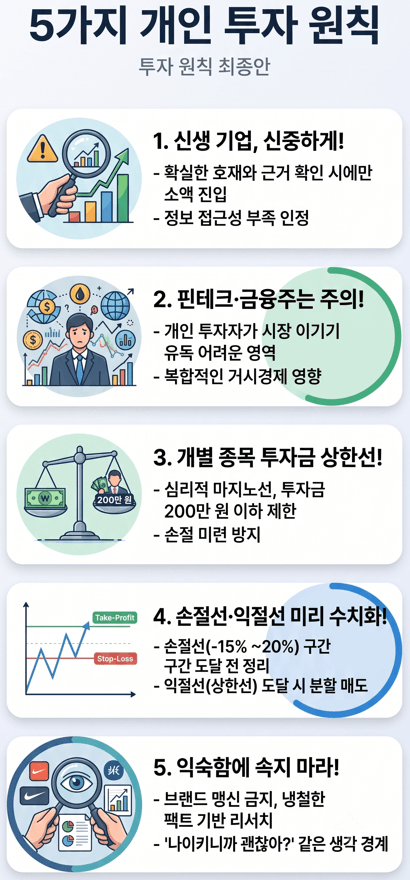 실패와 성공을 통해 정리한 개인 투자 원칙 다섯 가지